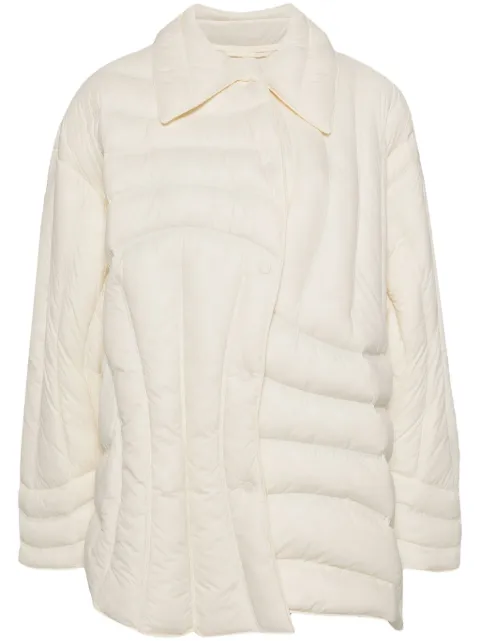 JNBY irregular tangent puffer jacket Neutrals 5O0C11880