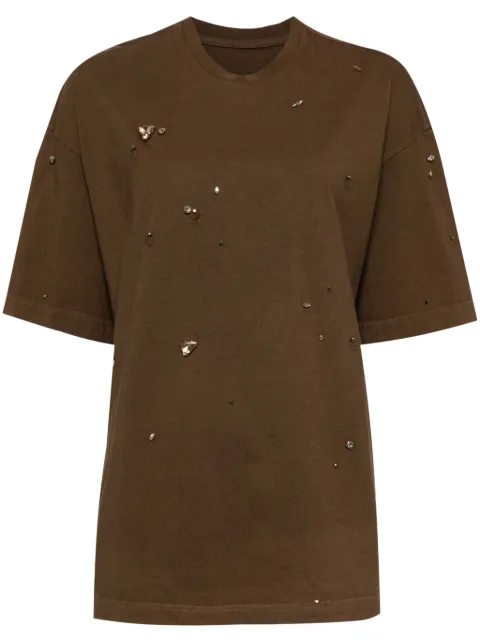 JNBY beaded T-shirt Brown 5O9114850