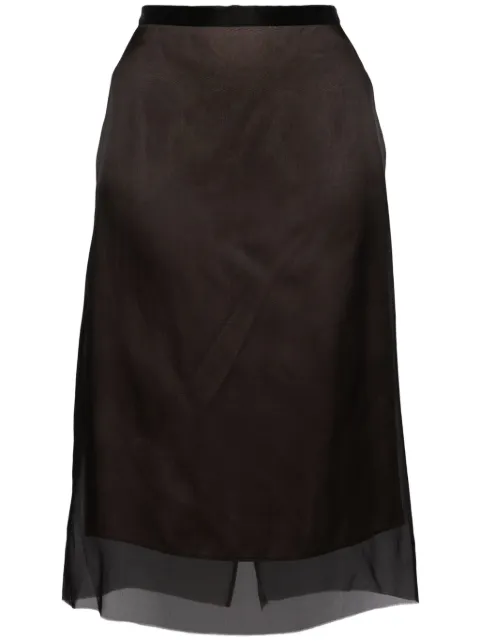 JNBY layered A-line skirt Black 5O8D11740