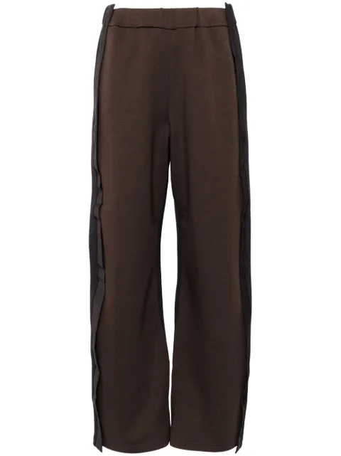 JNBY patchwork straight trousers Brown 5O8E13550