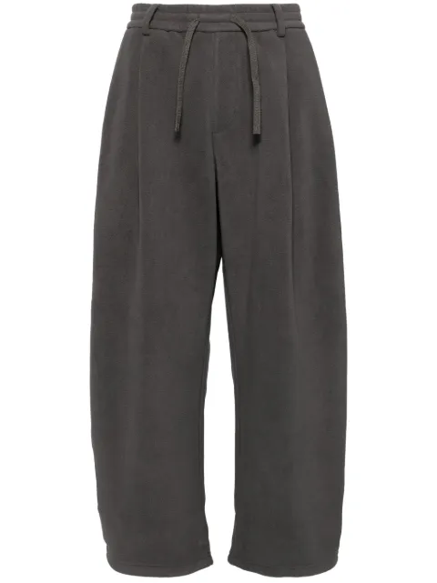 CROQUIS fleece tapered trousers Grey 9O0E12460