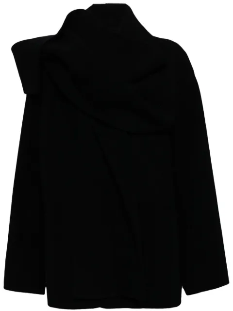 JNBY scarf collar coat Black 5O0812230