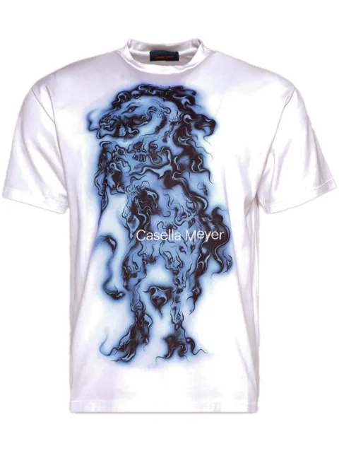 Casella Meyer Pegasus-print T-shirt White DETSP