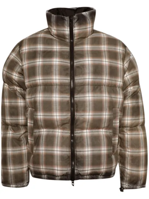 Diesel check-print jacket Brown A145140PITJ