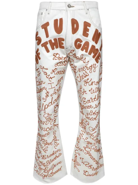EARTHLING VIP Student flared jeans White 74