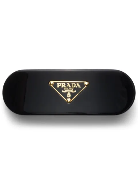 Prada triangle-logo hair clip Black 1IF1742CN4