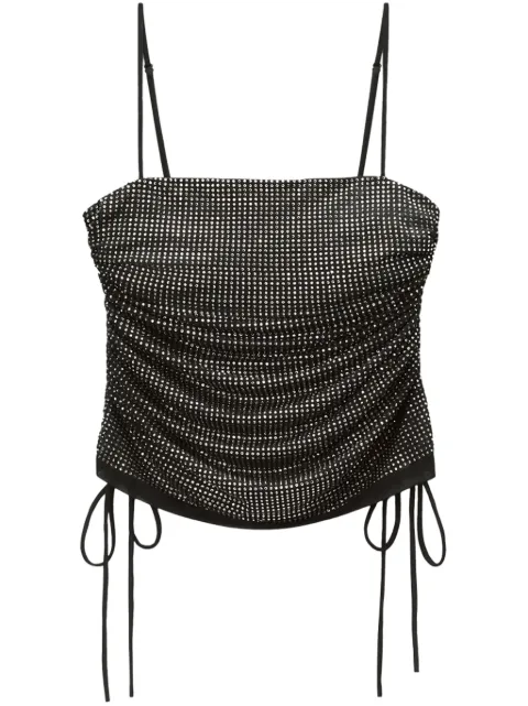 Alexander Wang crystal-embellished top Black 1CC3241944