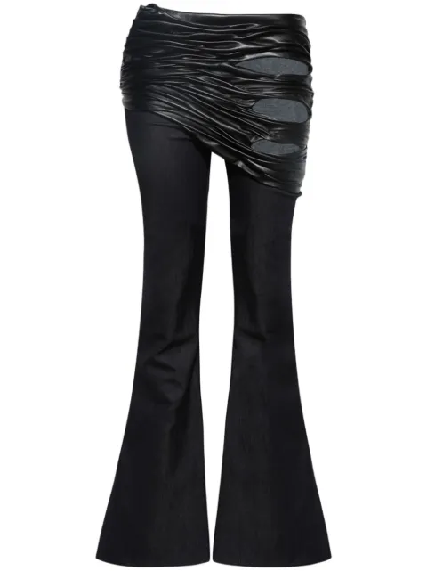 Di Petsa draped detailing jeans Blue TEMPTRESSJEANS