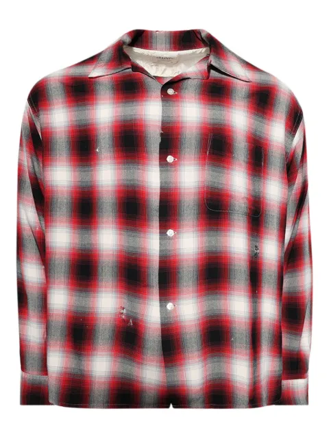 SAINT MXXXXXX check-print shirt Red SMHR80000C30