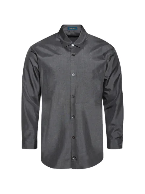 Casella Meyer embroidered long-sleeve shirt Grey CMS25SH113