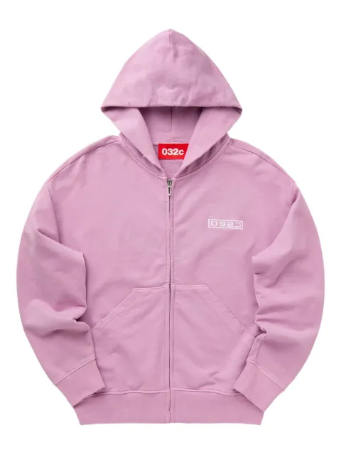 032c zip-front hoodie Pink S25URC0841850