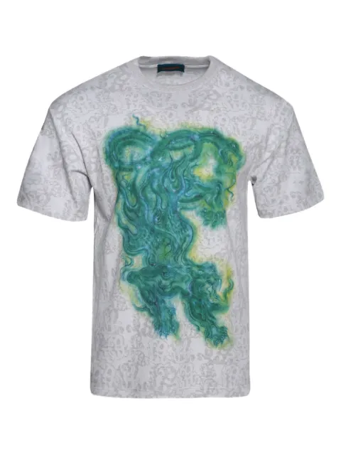 Casella Meyer tiger-print T-shirt Grey CMS25TS100