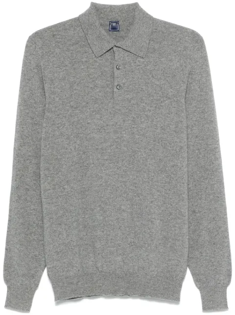 Fedeli cashmere polo shirt Grey 7UI07010