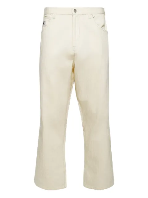BODE logo-patch trousers Neutrals MRS25BT004IVORY