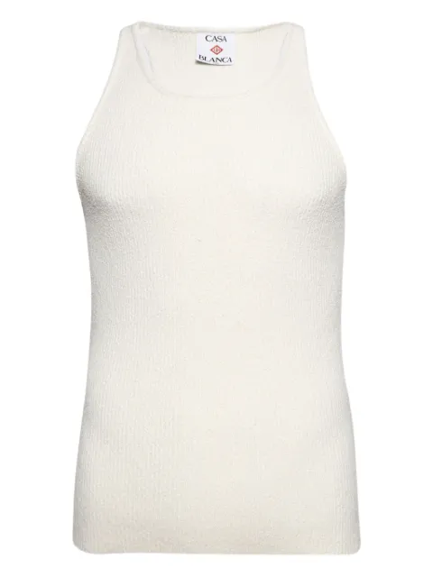 Casablanca basic tank top White MS25KW93101