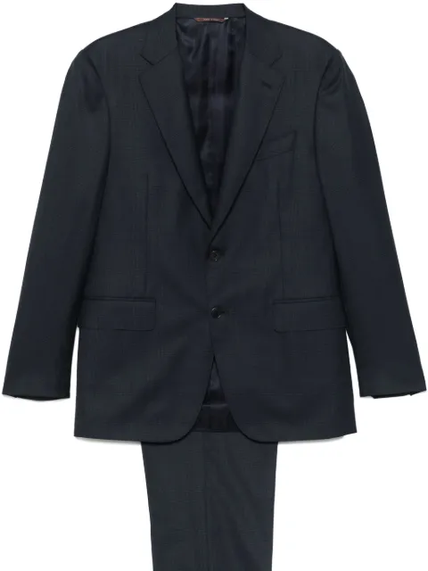 Canali checked suit Blue 1128019BF02856