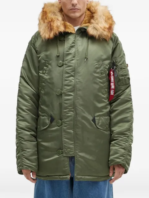 Alpha Industries hooded coat Green 10314101