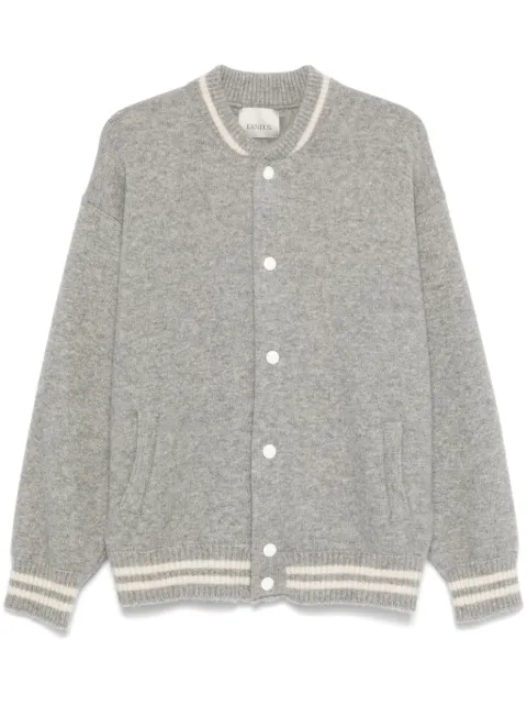 Laneus knitted bomber jacket Grey F4LAMABO007