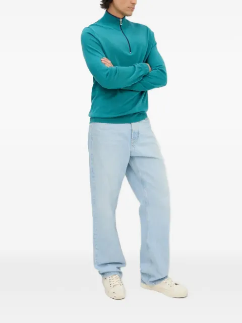 PS Paul Smith half-zip high-neck top Blue M2R203YN21861