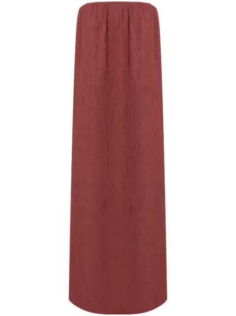 A.M.G. baloon maxi dress Brown DR0323