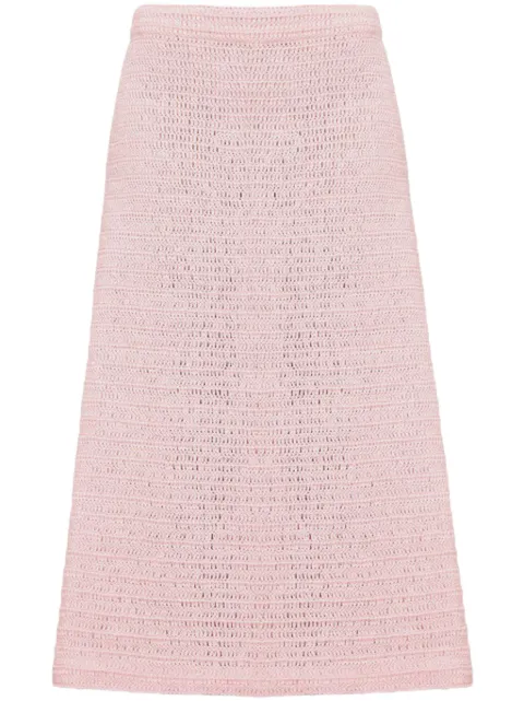 A.M.G. linen knitted skirt Pink SK0523