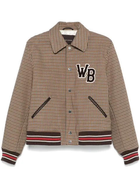 Wales Bonner Homecoming Varsity jacket Brown UA24JA10CO038890