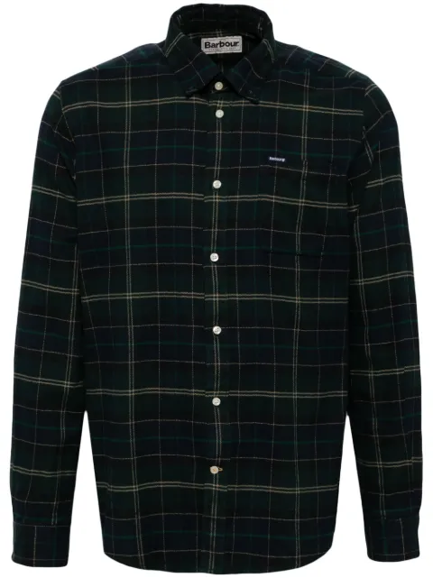 Barbour check pattern shirt Green MSH5014TN23