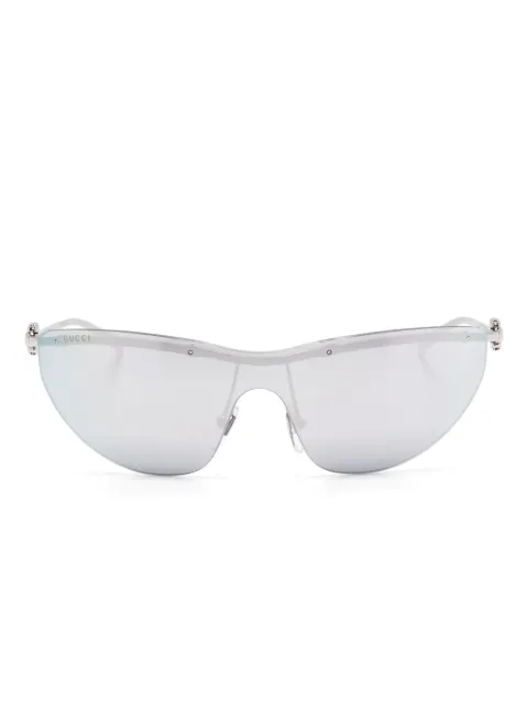 Gucci Eyewear biker-frame sunglasses Silver GG1700S002