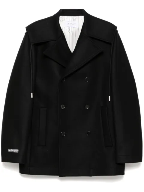 Off-White logo-detail jacket Black OMER08DF24FAB001