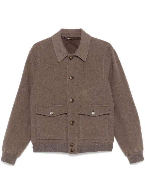 Canali wool jacket Brown O40922SG03044