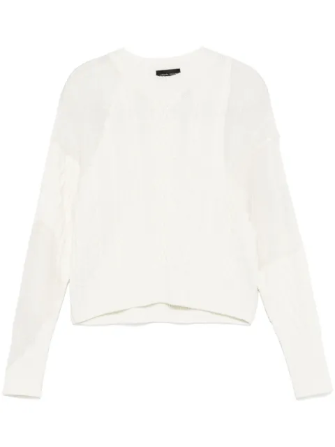 Roberto Collina cable-knit sweater White A26001