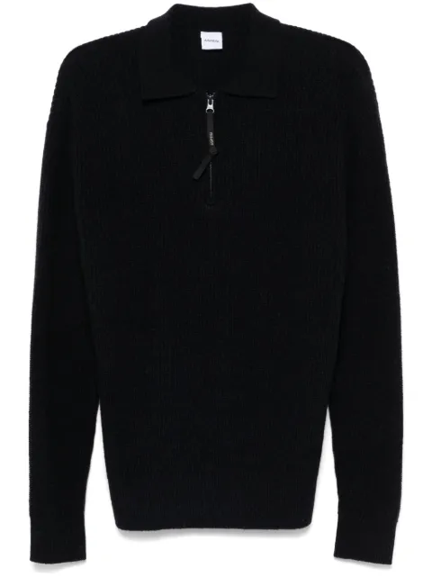 ASPESI fisherman's knit polo shirt Blue M1715623