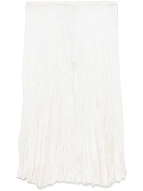 Michael Kors Collection satin charmeuse midi skirt Neutrals FSZ8160021