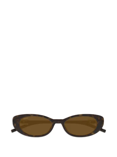 Gucci Eyewear oval-frame sunglasses Brown GG1680S