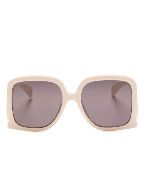 Gucci Eyewear oversize-frame sunglasses Neutrals GG1326S009
