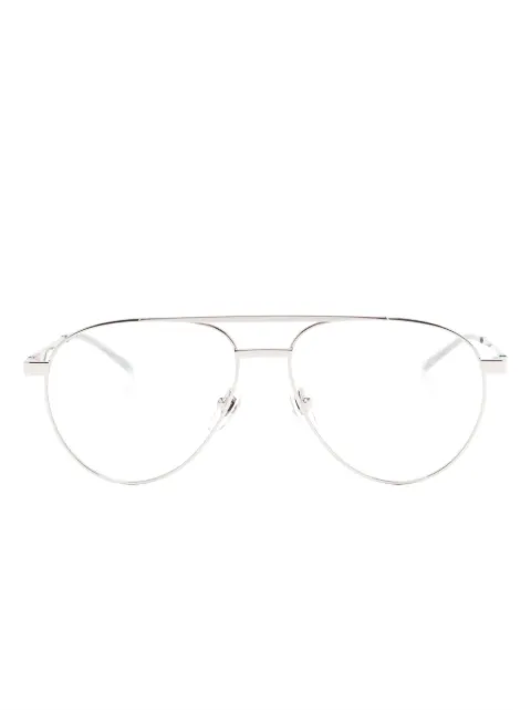 Gucci Eyewear pilot-frame glasses Silver GG1679O