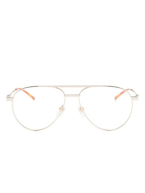 Gucci Eyewear pilot-frame glasses Gold GG1679O