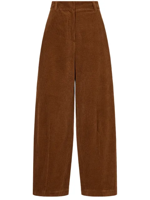 TOMBOY corduroy wide-leg trousers Brown 9104431851