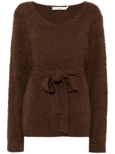 b+ab wrap-around scarf jumper Brown 4F328AI