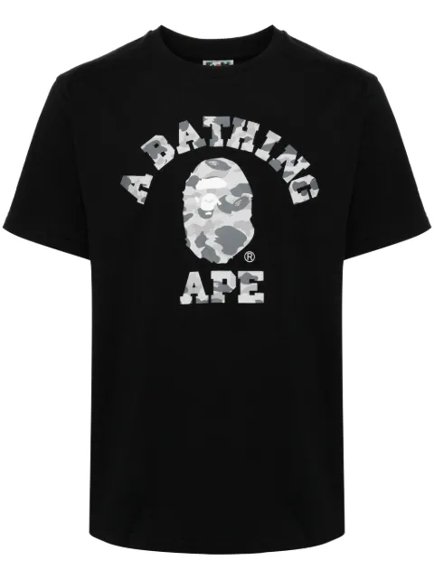 A BATHING APE® logo-print T-shirt Black 001TEK801044M