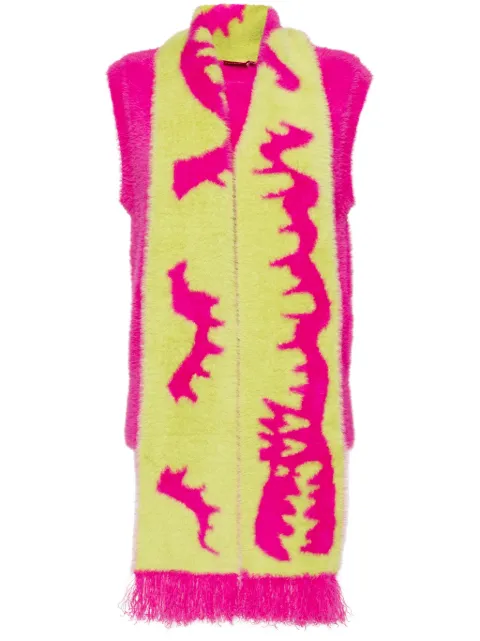 Charles Jeffrey Loverboy fluffy scarf vest Pink 42090402