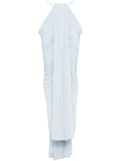Burc Akyol Caryatid maxi skirt Blue BA4ESK03