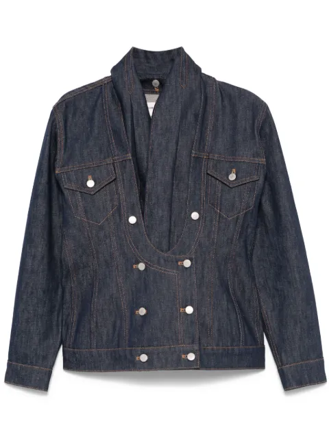 Burc Akyol Open Heart denim jacket Blue BA4EJ02O13059