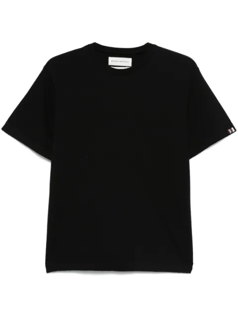 extreme cashmere Nº268 stripe-detail T-shirt Black 268