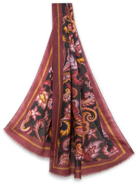 ETRO paisley-print scarf Red MATA0038AK552