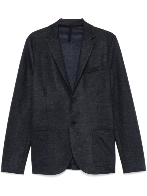Harris Wharf London mélange-effect blazer Blue C8P22MVB