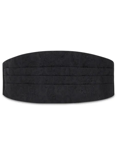 ETRO paisley-jacquard cummerbund Black MASD0001AQ073