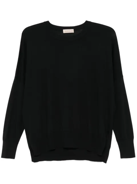 Blanca Vita fine-knit sweater Black 4323014730