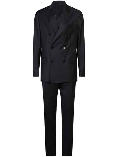 Lardini double-breasted suit Black IV467AEIVSF63432