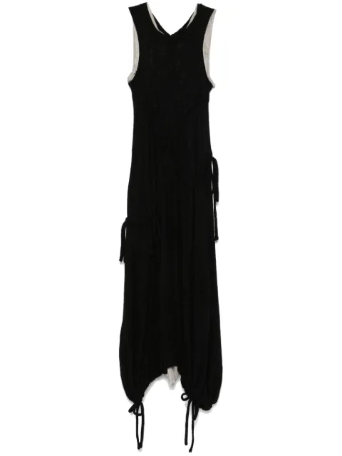 CHIAHUNG SU layered maxi dress Black AW24FD19FDW